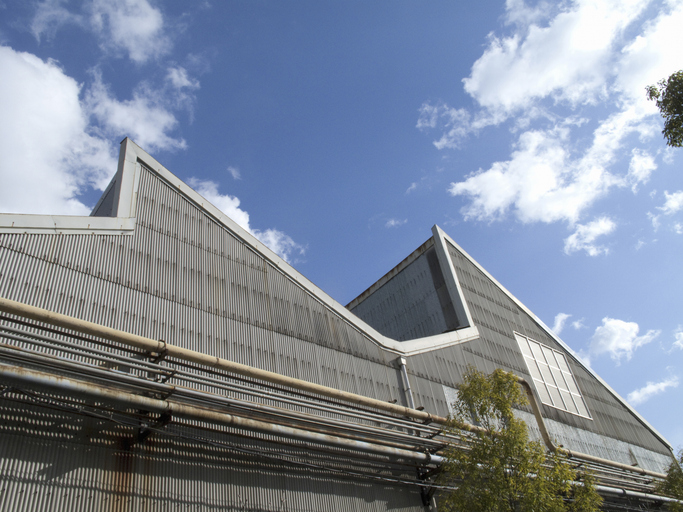 Sawtooth Factory Roof with Box Gutters